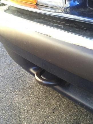 wire wheeled, then clear coated tow hooks