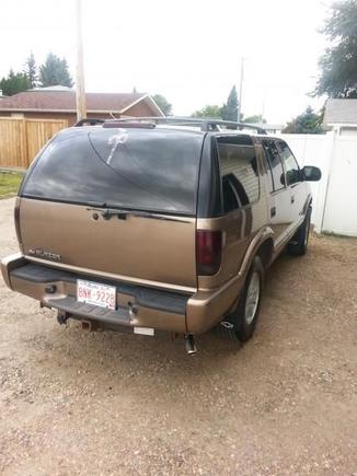 Just 3 coats of black out can still see perfect when braking.    20140828 161023