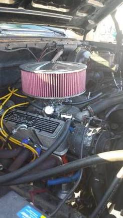350 chevy engine Mild cam, turbo 400 trans, dual exhaust