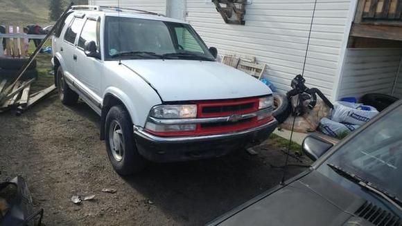 completed 98  headlight core support grill swap