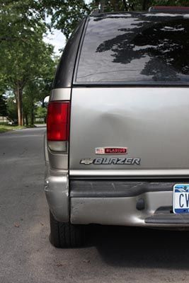 Rear, inc damage