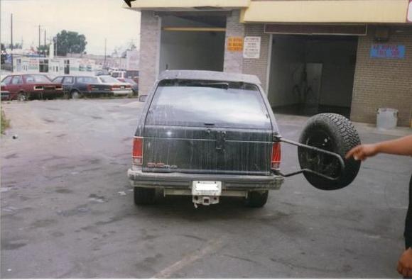 look! a clean spot!!