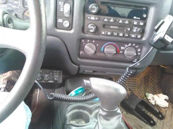 cb radio. just another set of holes in my dash i guess