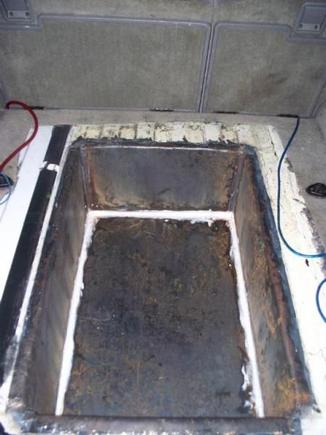 the new floor all welded in and siliconed up