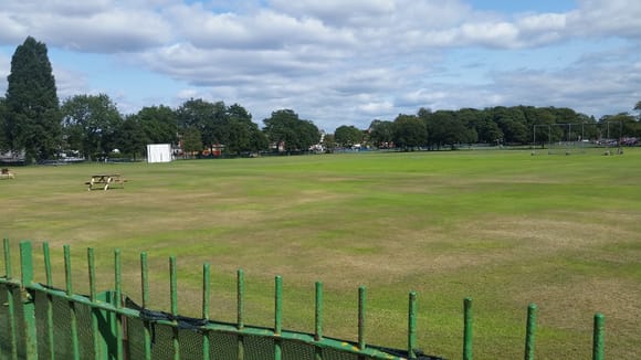 The cricket field/pitch/ground/whatever it's called.