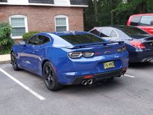 Just a pretty picture to show the dual mode exhaust, and I love the color. I added the SS wing, the diffuser at the bottom, and everything in between.