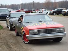 my el camino i had to sell to get the camaro...god i miss it. Voted &quot;Milford High School Class of '07 Phattest Ride&quot; haha