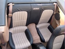 Custom leather interior, replaced the worn out and ugly all tan leather interior.