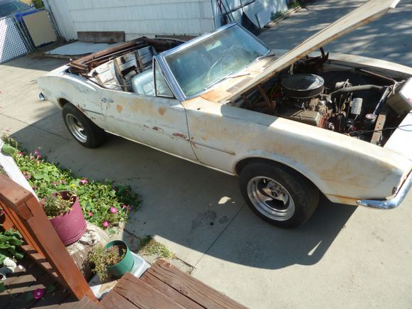 1967 camaro convertible factory heater delete 327 pg trans project car