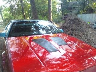 iroc hood i got traded it with a cowl hood i had