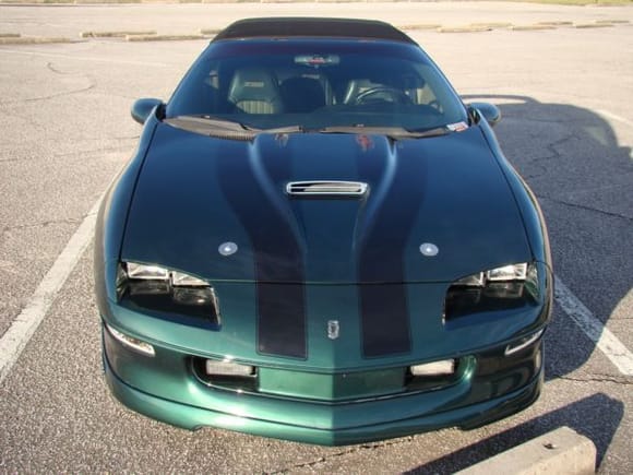 My 95 Z28 convert. six speed. Mods include: Delteq coil pack, BMR strut tower brace, Lower control arms, chrome moly panhard bar, lowering springs, energy suspension motor mounts, trans mount, torque arm mount, ported/polished stock MAF, SS hoold/SLP ram air box, BBK headers/magnaflow HF cat/flowmaster muffer, custom interior, custom stereo/250 amp alternator, custom paint, corvette 17X9.5 rims.