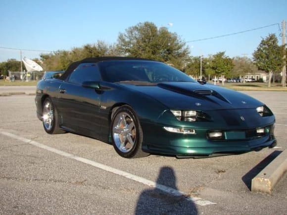 My 95 Z28 convert. six speed. Mods include: Delteq coil pack, BMR strut tower brace, Lower control arms, chrome moly panhard bar, lowering springs, energy suspension motor mounts, trans mount, torque arm mount, ported/polished stock MAF, SS hoold/SLP ram air box, BBK headers/magnaflow HF cat/flowmaster muffer, custom interior, custom stereo/250 amp alternator, custom paint, corvette 17X9.5 rims.