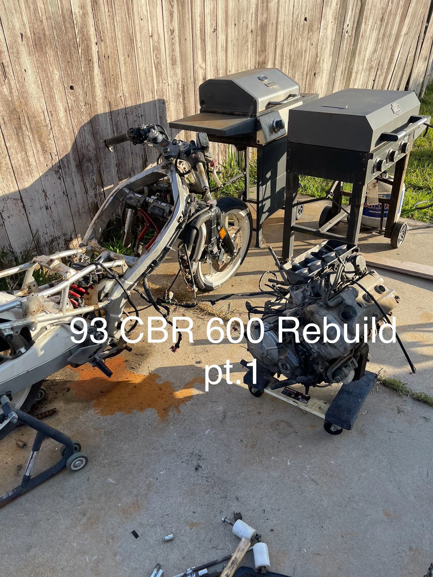 Dropped the engine. 