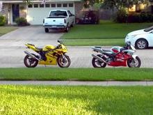My F4i and Brother GSX-R 600
