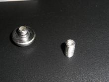 Broken rotor bolt. Rotor bolts are not meant to be used twice!