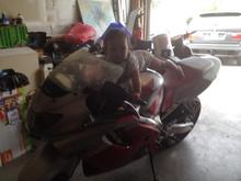 Baby Tristan......future rider!