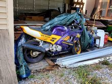 Found her in the back of a customers garage. Had been sitting for 10 years. 3800 original miles