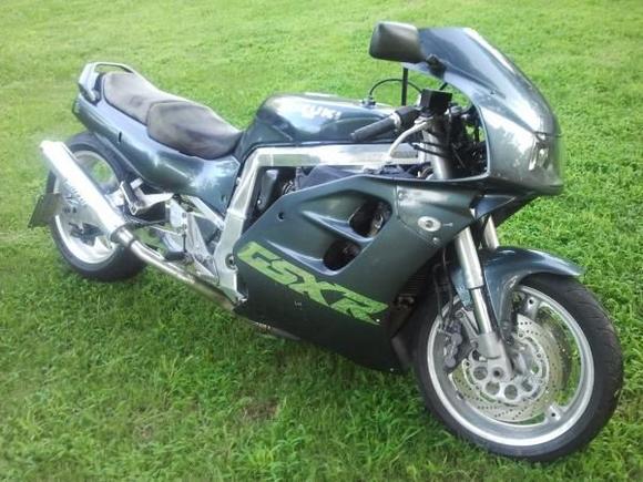 GSXR1100 I used to own.  It was fully built for drag racing, stretched 11 inches, 1250 big bore kit, same cam specs as one of the stock grinds for a Busa, tho I can't remember exactly what year model anymore.  Never failed to scare the **** out of me.