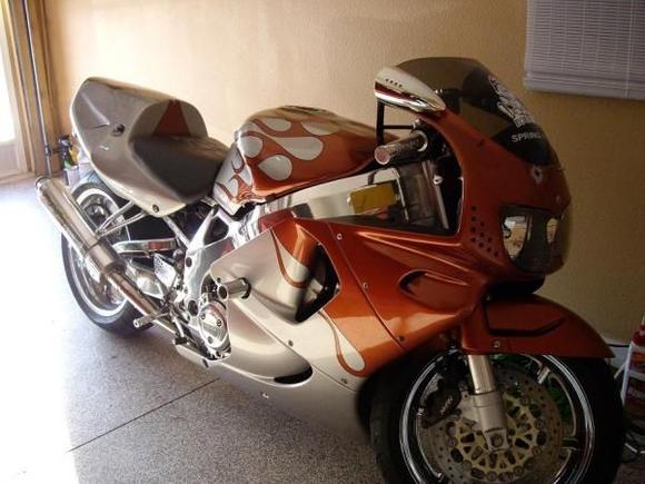 MY BIKE IN THE GARAGE