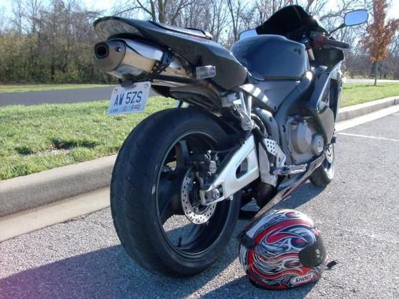 lowered 3 inches, good shot of the under tail kit