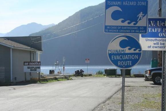 Muchalat Inlet, Vancouver Island. Cheak out the signs