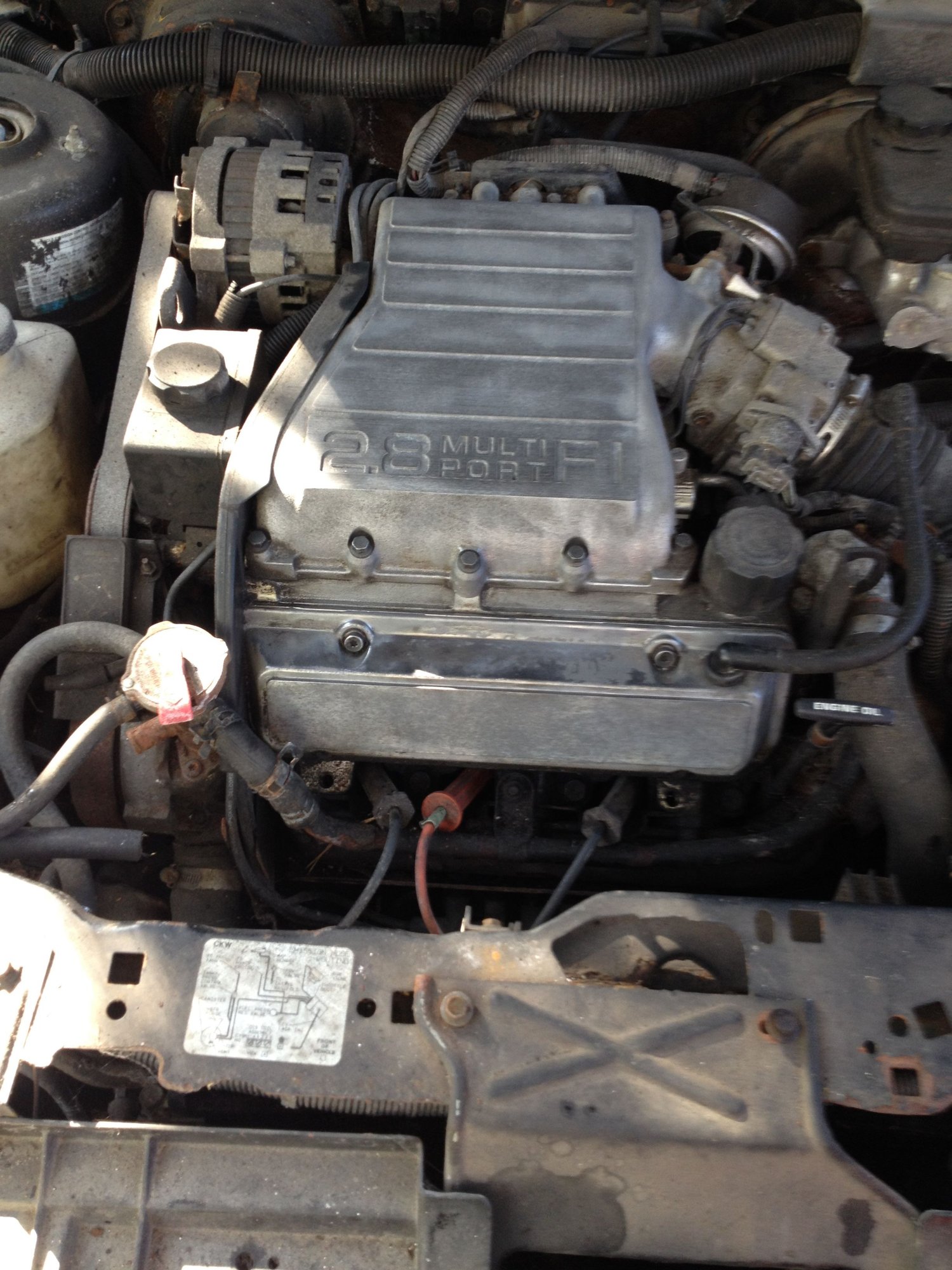 1990 Chevrolet Cavalier - 1990 Chevy Z24, RARE 5 speed tranny and V6/2.8L engine part out - Kincardine, ON N2Z 0C, Canada