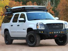 Baseline Overland roof rack winch bumper. 