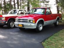 88 S10 Tahoe 4x4 & 96 S10 long bed.