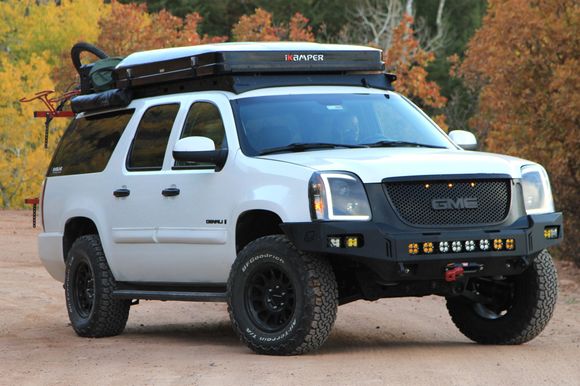 Baseline Overland roof rack winch bumper. 