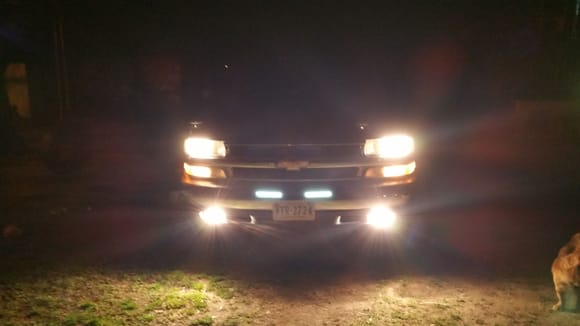 Added the fog lights chrome ac delco on sale at ollies led lights same place.