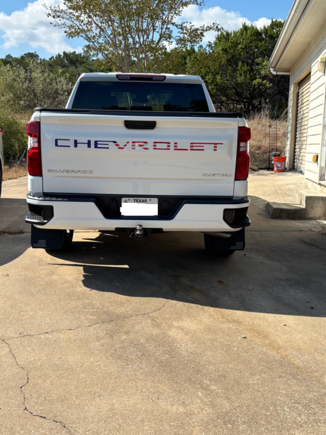 2024 Silverado Truck rear view after installation