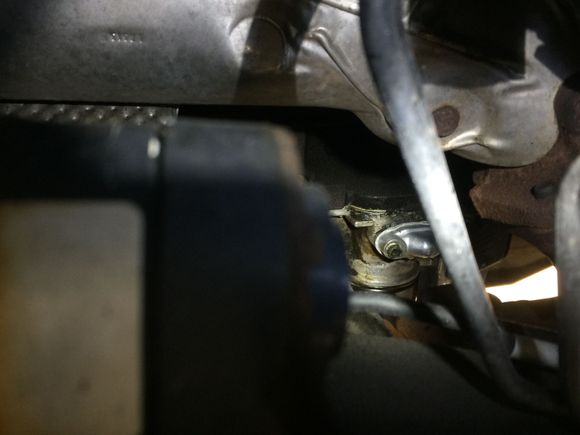 View from the left front wheel well