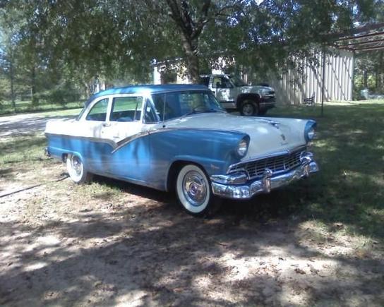 My '56 Ford Fairlane. Grandfather left it to me when he passed away due to cancer..