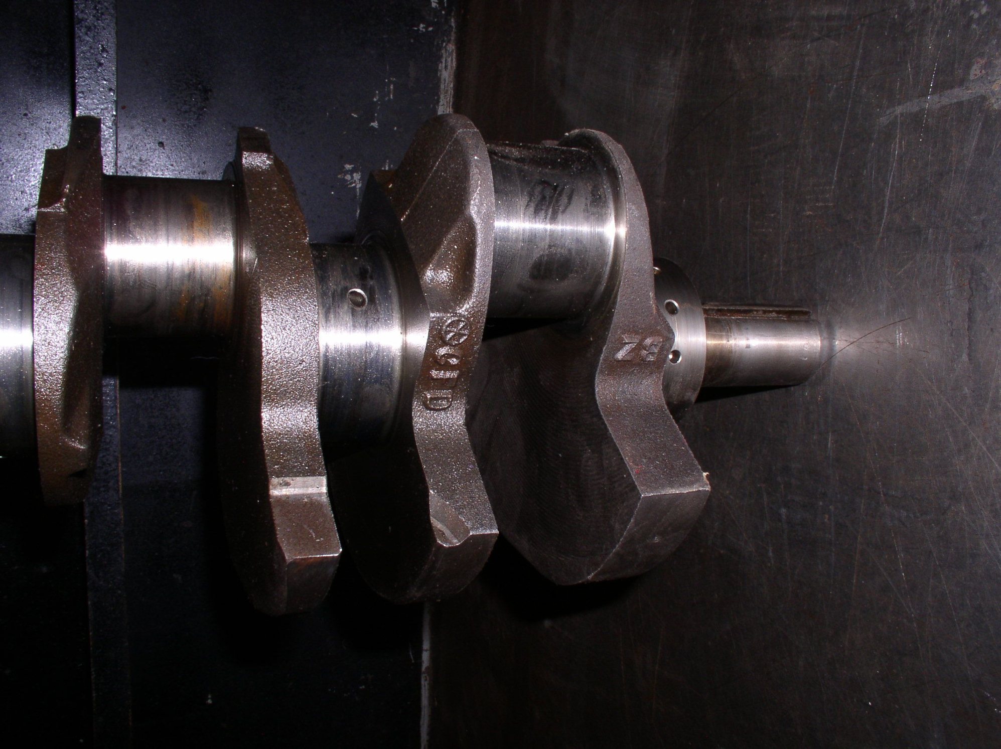 BIG N Nodular Crankshaft for 455 This has a bushing installed for manual transmission