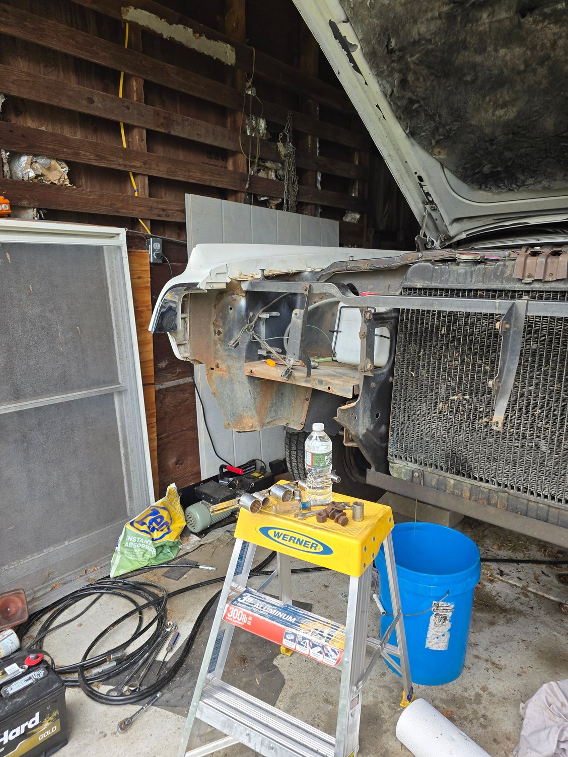 Im going to pull the radiator and have to pressure tested, then Ill paint everything before I put it all back together.