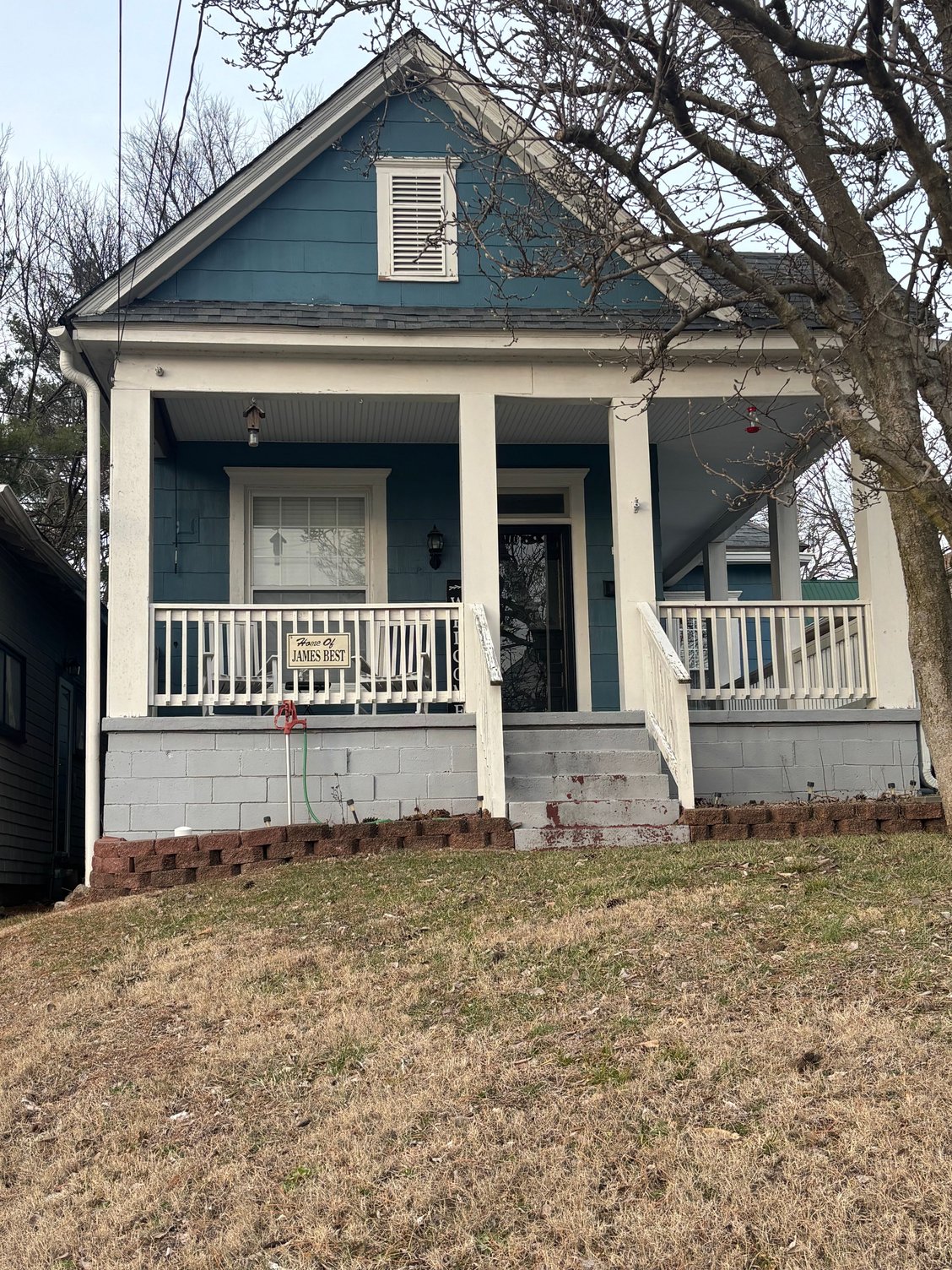 James best childhood home. 