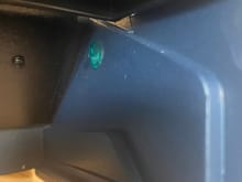 After all these years I did not realize that the Y60 convenience option also included a little light in the ashtray. Tiny blue light lens that the light shines through inside the ashtray area. Build is behind the glovebox liner. 