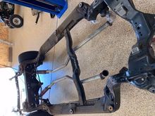 Convertible frame with bushings