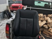Picked up some leather buckets out of a Mercedes.. may use them in here only paid 60$ 