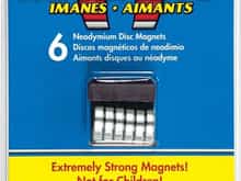 Hang your tools with these super magnets, but they will happily pinch your fingers.