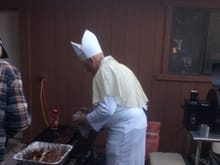  Pope serving lunch. Who would have guessed