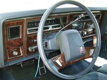 Dash in nice shape, but still looking for bezels with slightly better chrome.  Hard to find a center bezel without a defrost switch, especially one with &quot;Regency Brougham&quot; on it.  Still have to run wire down column for replacement turn signal lever.  Original was worn with peeling chrome.