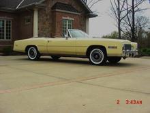 Bought this gorgeous, low miles '76 Eldorado out of an estate in Western PA. Sheet metal that goes on and on..... Update - sold to dealer from Florida at 2010 Spring Carlisle.