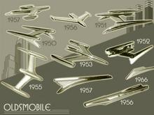 olds 50 57 Hood ornaments