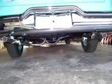 Pricey but nice stainless steel dual exhaust. Don't need tips. Stainless shines up nice with elbow grease.