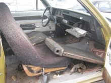 The interior is pretty much gone, but I remember putting that steering wheel on there.