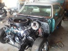 New 455 olds motor inplace