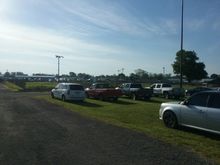 Johnson County Fairgrounds where the Vintage Wheels swap meet was- pretty big....