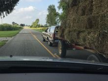 One day a buddy and I decided to take his hay to be sold. We took the Vista and someone took this pic and put it on Facebook!