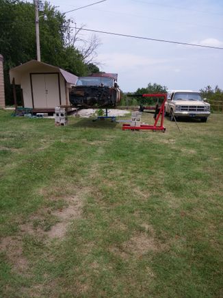 Get some good a strong 4x4 and concrete blocks